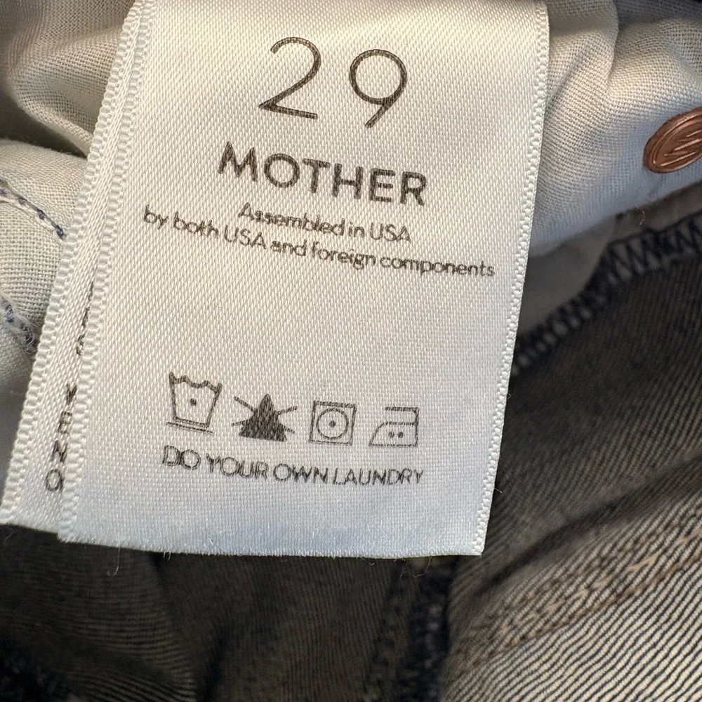 MOTHER Light Wash Distressed Stunner Ankle Step Fray Jeans Size 29 - Picture 9 of 14